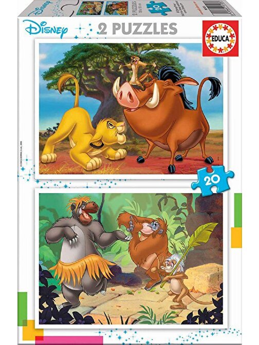 Educa Games 18103 Disney Animals Puzzle 2x20 Parça