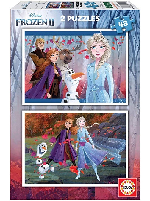 Educa 2X48 Parça Frozen 2 Puzzle Yapboz