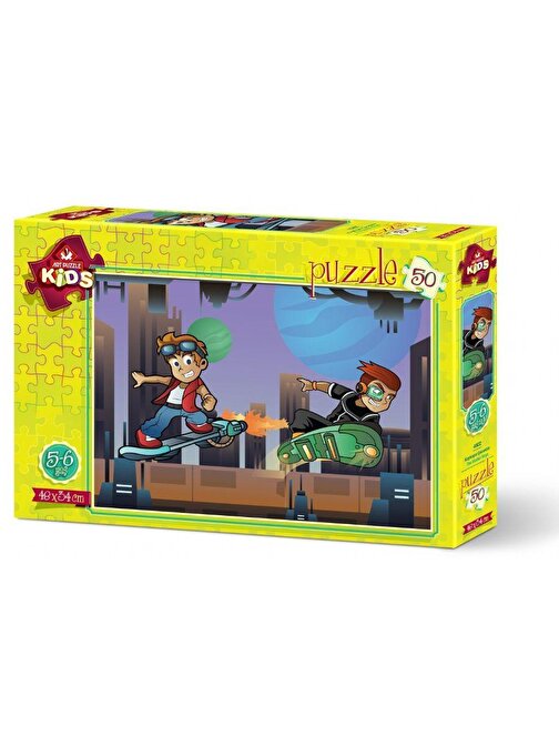 Art Puzzle Kaykaycı Çocuk Puzzle 50 Parça 4-5 Yaş