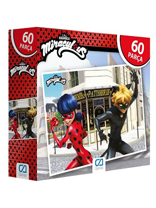 Ca Games Miraculous Lady Çocuk Puzzle 60 Parça 1-2 Yaş