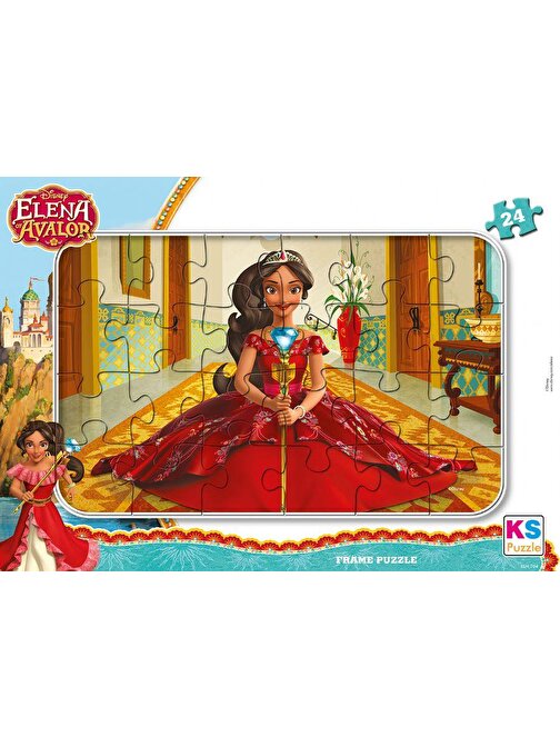 Ks Games Prenses Elena 24 Parça Frame Puzzle Eln704