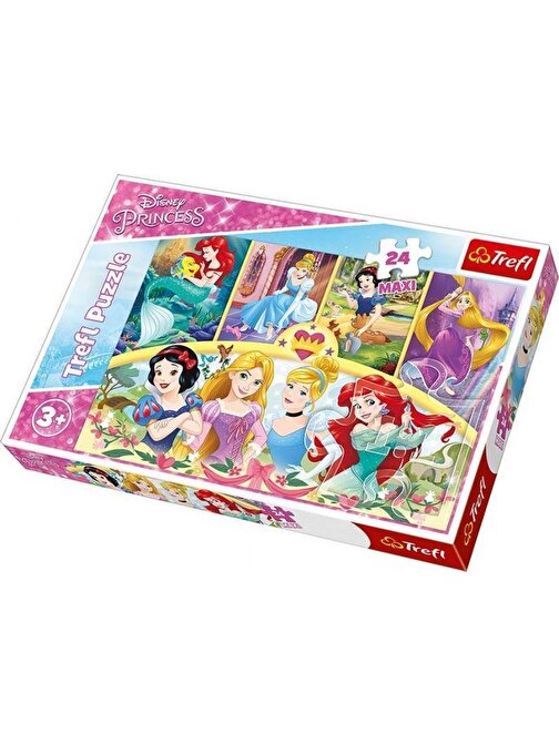 Trefl Puzzle Prensesler Büyülü Anılar Maxi Çocuk Puzzle 24 Parça 3+ Yaş