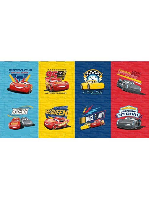 Trefl 8 Parça Disney Cars 3 Köpük Puzzle