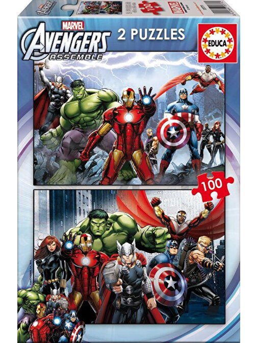 Educa Games 2x100 Parça Avengers Puzzle