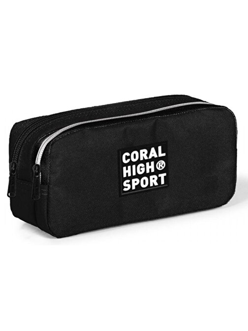 Coral High Sport İki Gözlü Siyah Kalem Çantası
