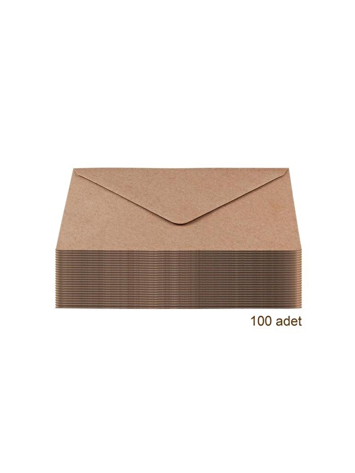 İstisna Kraft Para Zarf 13x18 cm Kahverengi 100 Adet