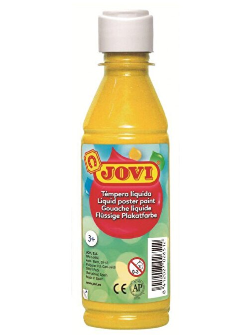 Jovi Su Bazlı Şişe Guaj Boya Sarı 250 ml