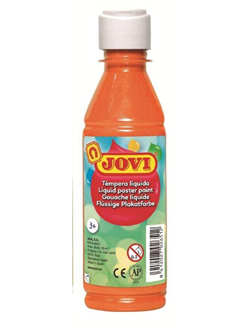 Jovi Hazır Sulandırılmış Sıvı Şişe Guaj Boya Turuncu 250 ml