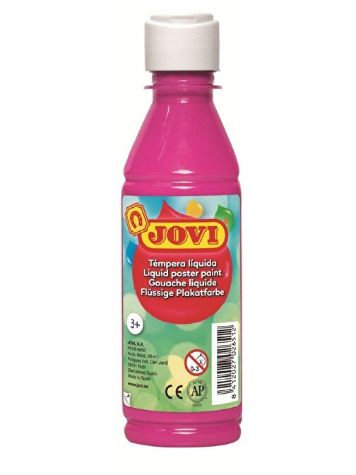 Jovi Hazır Sulandırılmış Sıvı Şişe Guaj Boya Pembe 250 ml