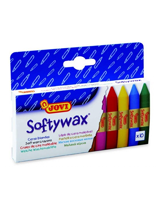 Jovi Softy Wax Toz Karton Kutulu Yumuşak Pastel Boya 10'lı