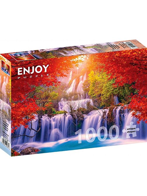 Enjoy Sonbahar'Da Tayland Thee Lor Su Şelalesi 1000 Parça Puzzle