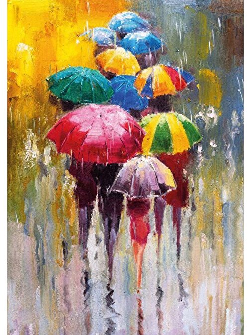 Nova 1500 Parça Yağmur Renkli Şemsiyeler Mini Puzzle