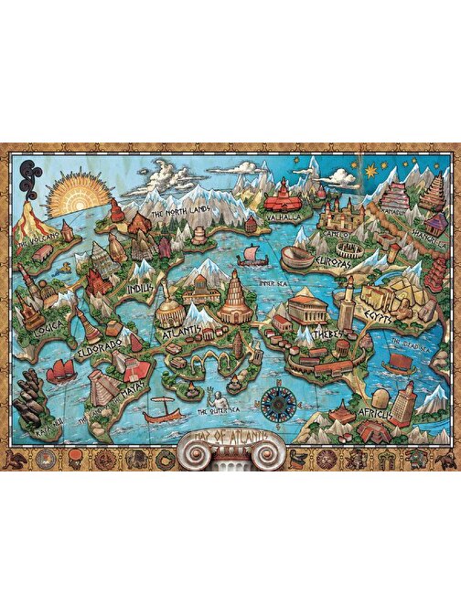 Ravensburger 1000 Parça Gizemli Atlantis Puzzle