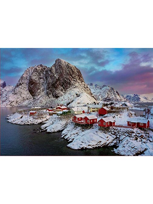 Educa Games 1500 Parça Norveç Lotofen Adası Kış Manzarası Puzzle