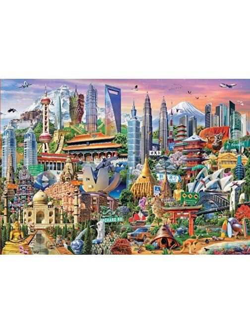 Educa Games 1500 Parça Asya'Da Tarihi Anıtlar Puzzle