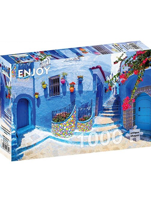 Enjoy 1000 Parçalık Puzzle Fas'Ta Turkuaz Sokak