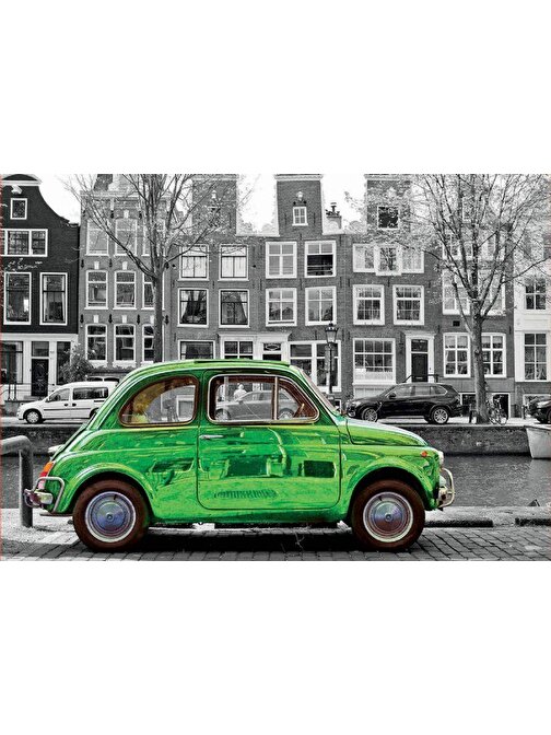 Educa Games 1000 Parça Amsterdam'Da Yeşil Araba Puzzle