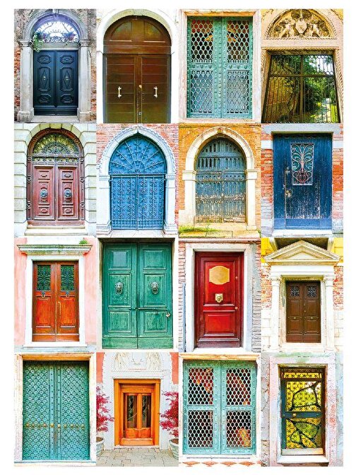 Nova Puzzle 1000 Parça Venedik Kapıları Kolaj Puzzle