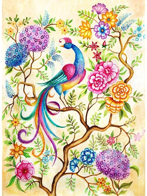 Nova Peri Bahçesinde Mutluluk Kuşu Puzzle 1000 Parçalık