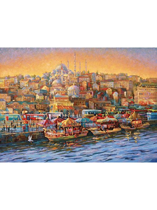 Nova 1000 Parça İstanbul Eminönü Balıkçıları Puzzle Nikolay Sivenkov