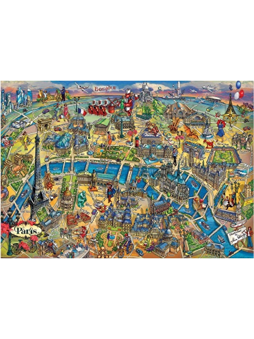 Educa Games 18452 Paris Haritası Puzzle 500 Parça