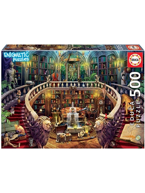 Educa Games 500 Parça Eski Kütüphane Esrarengiz Puzzle