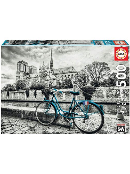 Educa Games 500 Parça Notre Dame Ve Yeşil Bisiklet Puzzle