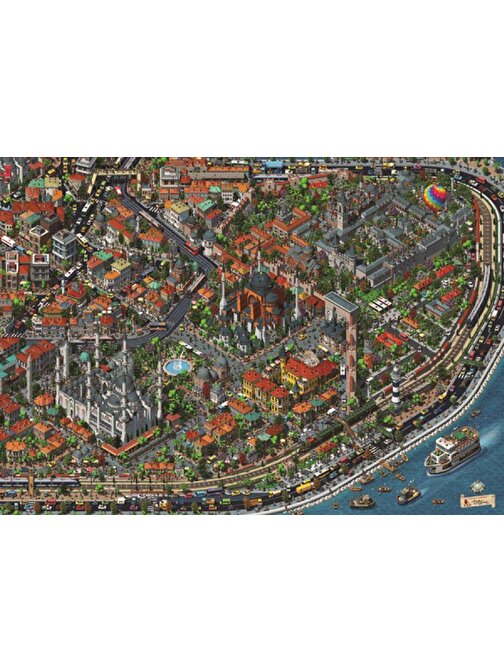 Anatolian 3000 Parça Fractal İstanbul Puzzle 4913