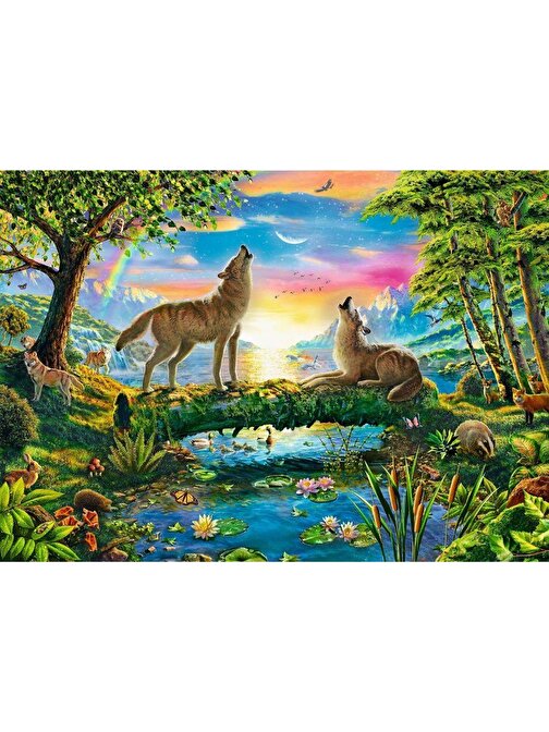 Trefl 500 Parça Doğada Uluyan Kurtlar Puzzle