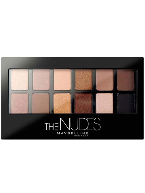 Maybellıne The Nudes Eyeshadow Palette 12'li Glitter Göz Farı