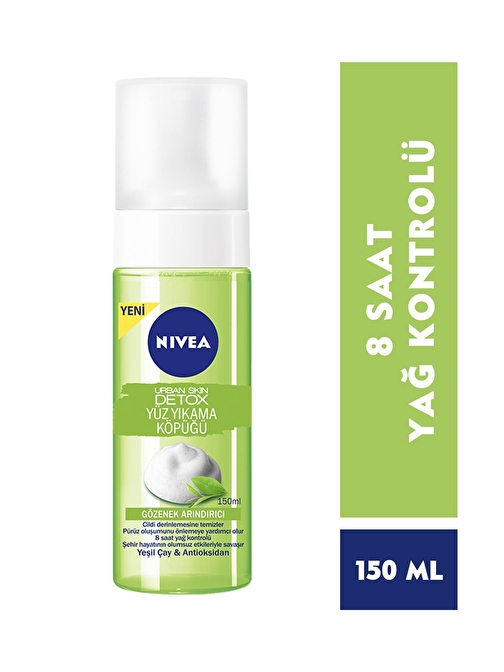 Nivea Detox Urban Yüz Yıkama Köpüğü 150 ml