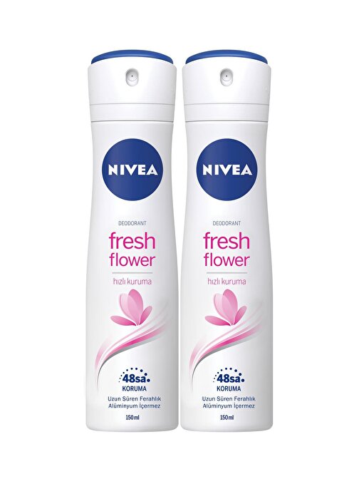 Nivea Fresh Flower Kadın Sprey Deodorant 2X150 Ml