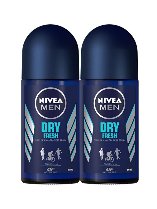 Nivea Men Dry Fresh Deodorant Roll-On 50 ml 2'li