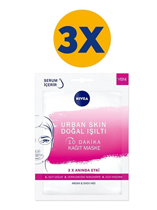 Nivea Urban Skin Tüm Cilt Tipleri Işıltı Veren Işıltılı Maske