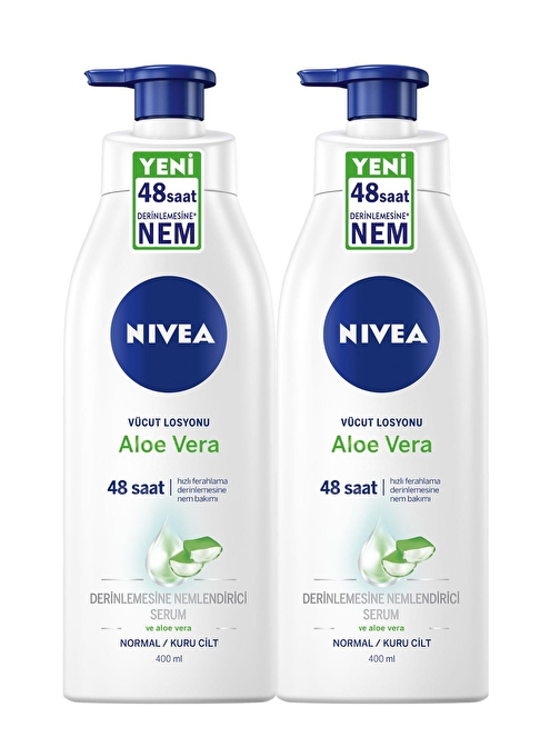 Nivea Aloe Vera Pump Losyon 400 ml x2