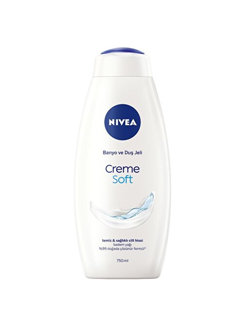 Nivea Creme Soft Kremsi Dokunuş Banyo Ve Duş Jeli 750Ml Eşsiz Nivea Kokusu Ekonomik Boy