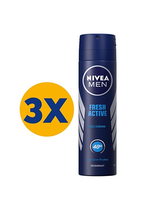 Nivea Fresh Sprey Erkek Deodorant 150 ml 3'lü Paket