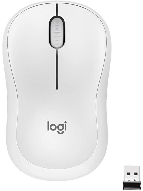 Logitech M221 Sessiz Kablosuz 3D Beyaz Optik Mouse