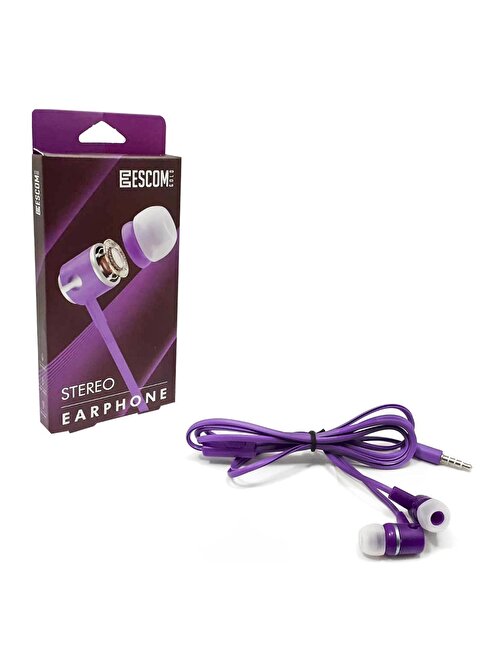 DR ESCOM Escom ESC TK Kablolu Mikrofonlu Kulak İçi Kulaklık