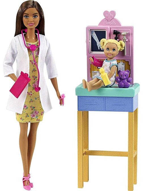 Barbie DHB63 - GTN52 Plastik Doktor Oyun Seti Çok Renkli