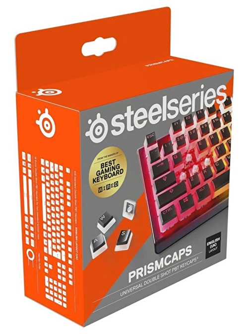 SteelSeries Prism Caps Siyah Tuş Takımı UK