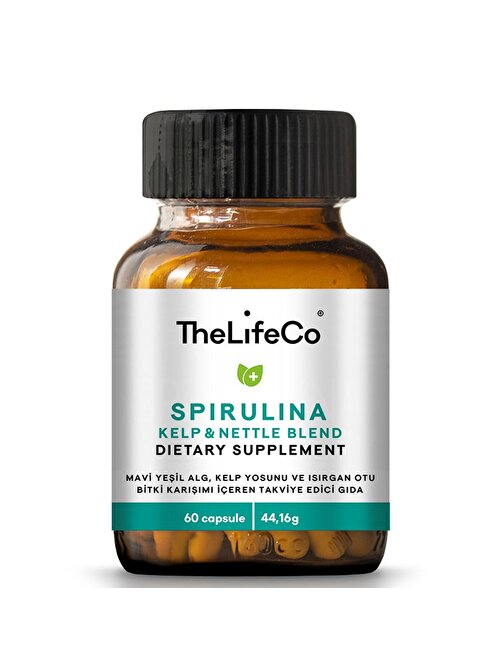 TheLifeCo Spirulina Kelp & Nettle 60 Kapsül