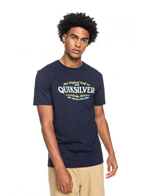 Quiksilver Eqyzt06710 - Check On It Erkek T-Shirt Lacivert S