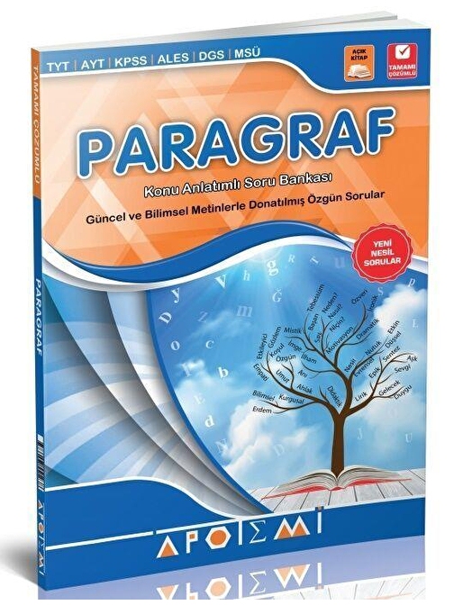 Apotemi Yayınları Paragraf Konu Anlatımlı Soru Bankası Apotemi Yayınları