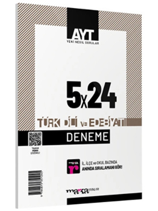 Marka Yayınları Marka AYT Türk Dili ve Edebiyatı 5x24 Deneme Tamamı Video Çözümlü