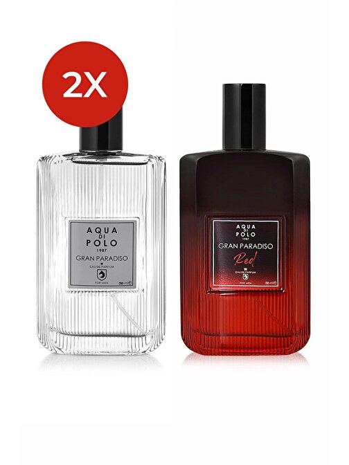 Aqua Di Polo 2'Li Erkek Parfüm Seti,Classic Ve Red Stcc011018