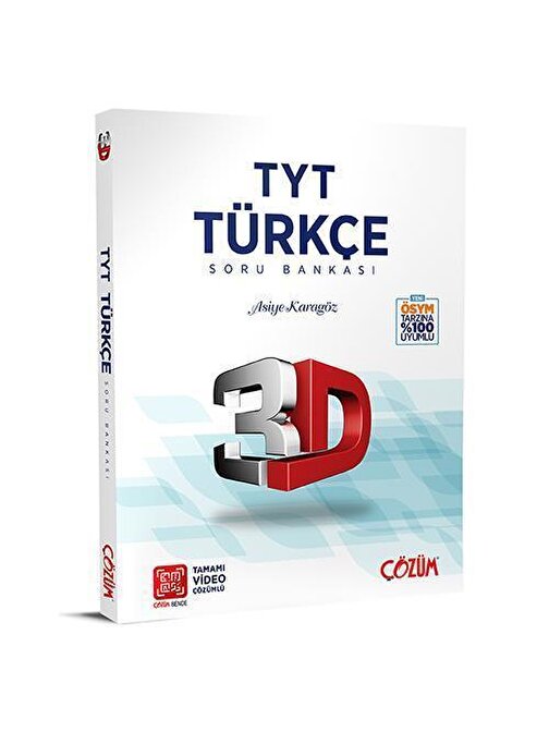 3D Yayınları TYT 3D Türkçe Tamamı Video Çözümlü Soru Bankası 3D Yayınları