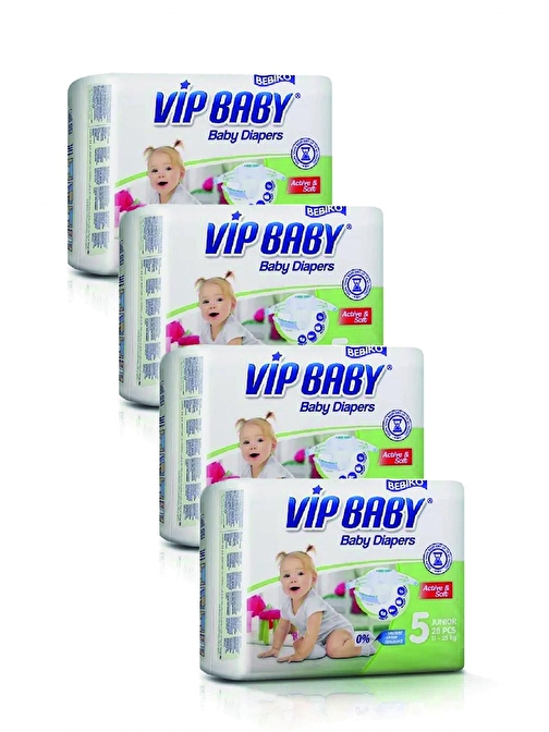 Bebiko Vip Baby 11 - 25 kg 5 Numara Bebek Bezi 112 Adet