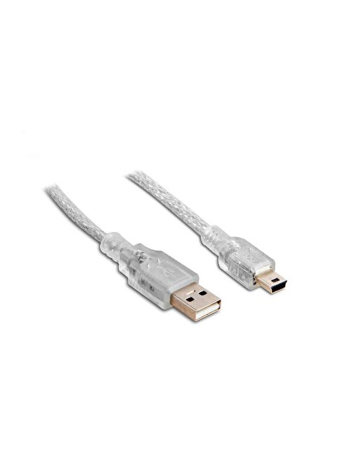 S-link SL-UK53 Usb2.0 3m Şeffaf Usb AM-Mini 5pin