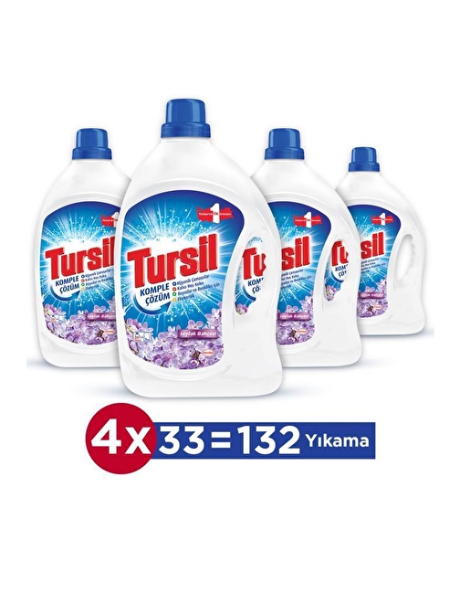 Tursil Leylak Bahçesi Sıvı Çamaşır Deterjanı 4 x 2145 ml 132 Yıkama